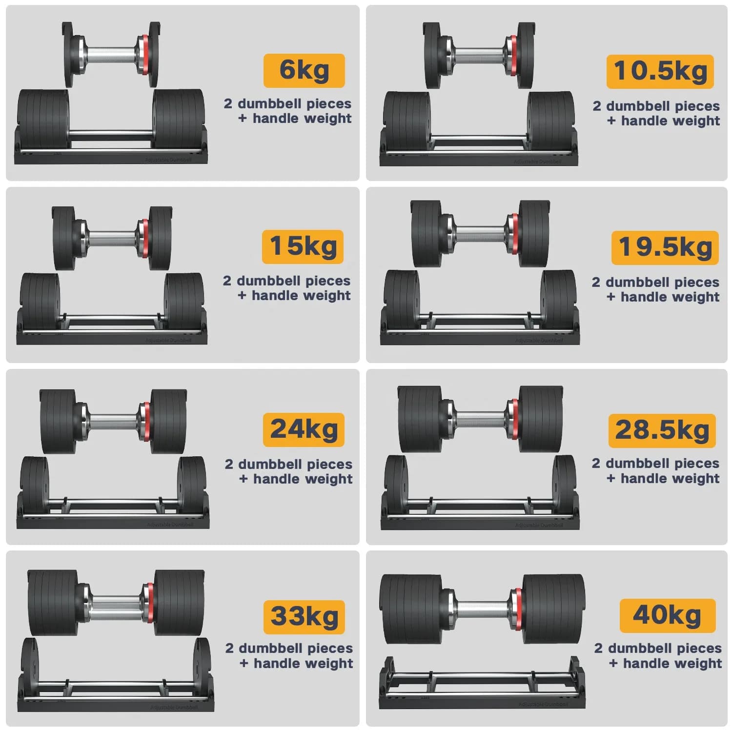 Snode Adjustable Dumbbells Pair